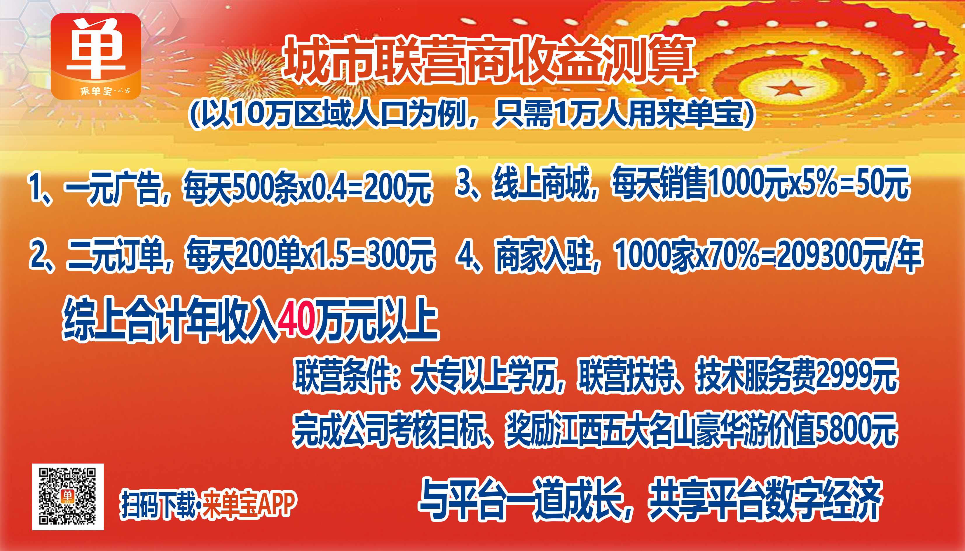 城市运营商完成目标奖励措施收益测算